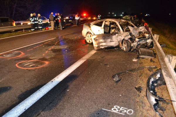 Prvá tragická dopravná nehoda v roku 2014, diaľnica R1, 8.1.2014